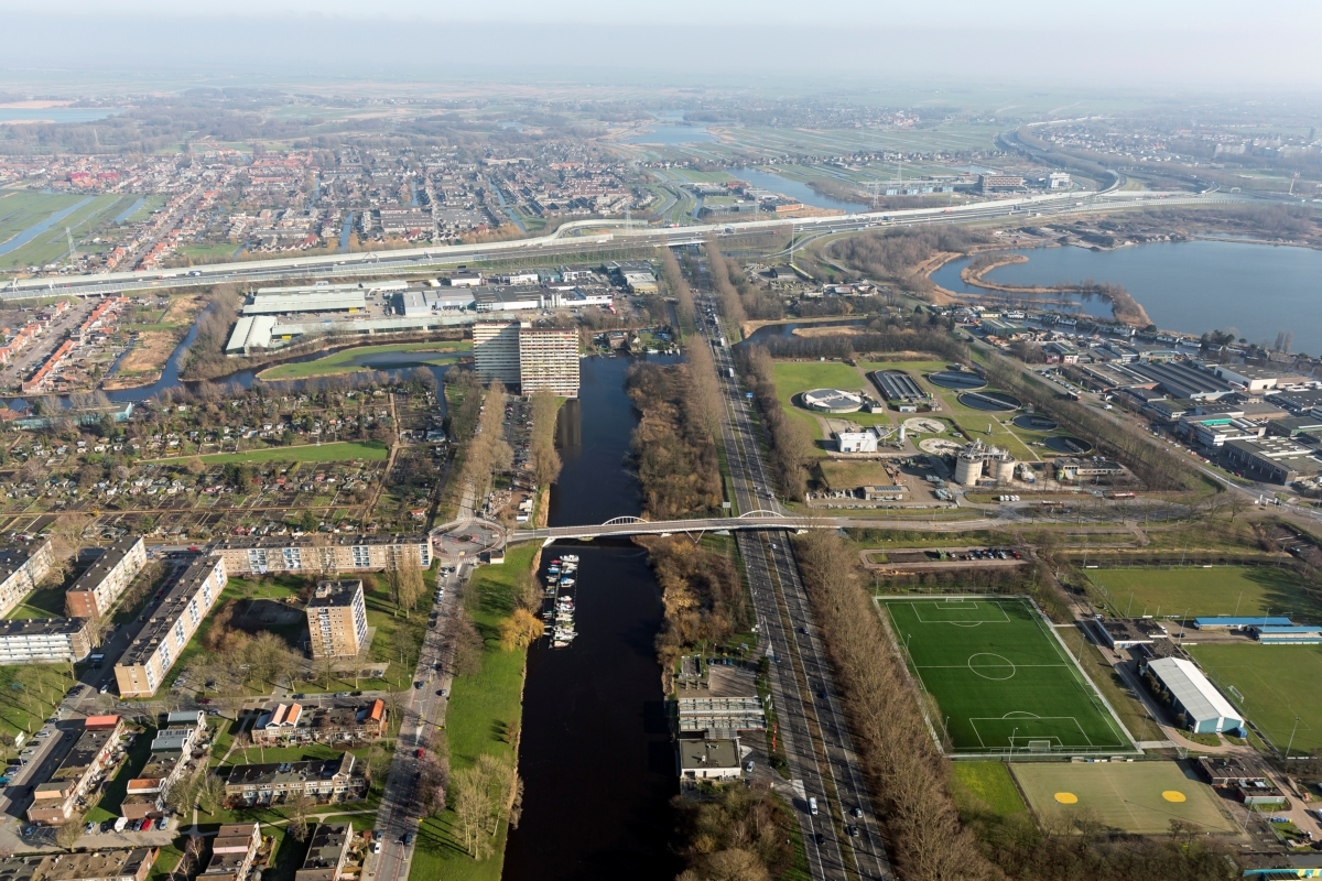 Luchtfoto van Zaandam Zuid